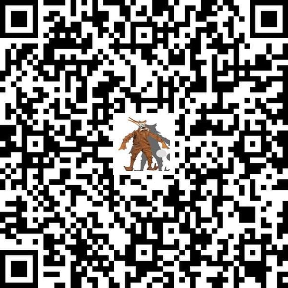 QR-Code mit einem charakteristischen grafischen Element in der Mitte